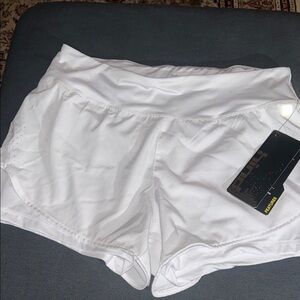 NWT Hind Women's White Athletic Shorts